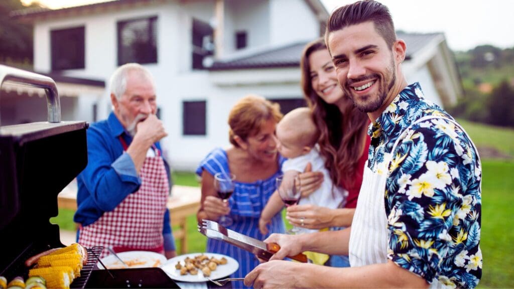 cena americana temática en casa