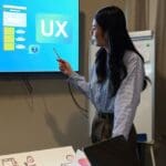 Equipo creativo desarrollando soluciones digitales en una agencia de tecnología en Madrid