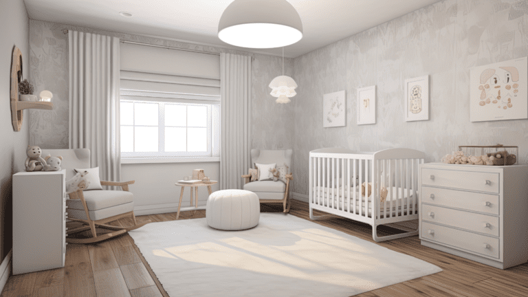 Ejemplo de decoración con ilustraciones habitaciones infantiles en tonos suaves