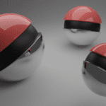 Muestra de pokebolas de tienda Pokémon especializada