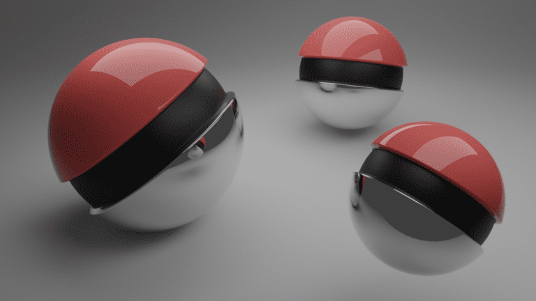 Muestra de pokebolas de tienda Pokémon especializada
