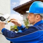 Persona cometiendo errores al instalar cámaras y alarmas de seguridad sin asesoría profesional