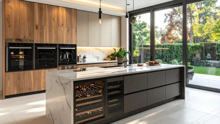 Cocina moderna abierta y cerrada con diseño funcional y reforma actual en Barcelona