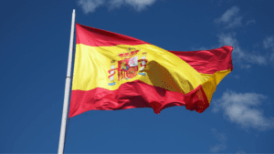 Bandera de España representando trámites legales para extranjeros