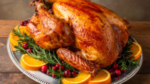 pollos asados en aire caliente