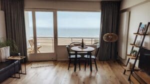 cleaning in a coastal property near the sea