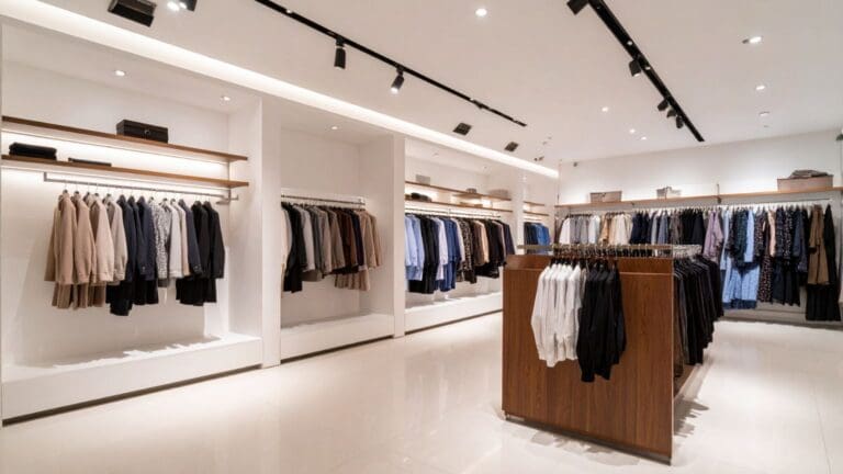 Diseño de local comercial moderno con distribución estratégica e iluminación que mejora la experiencia de cliente