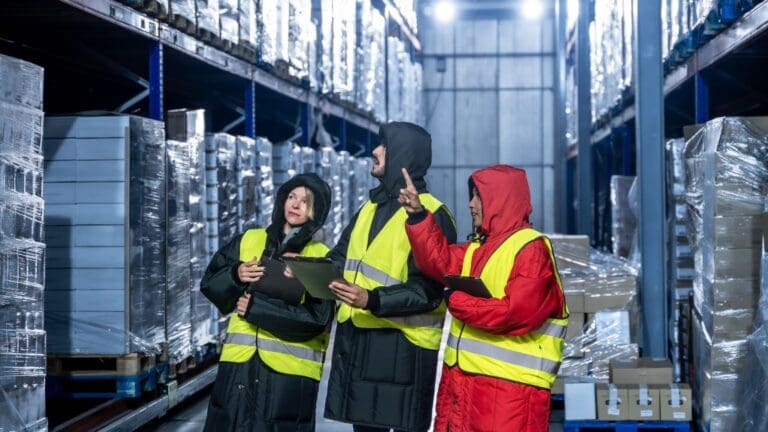 Cadena de frío en transporte de medicamentos con cajas térmicas y control de temperatura en logística farmacéutica
