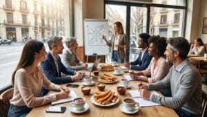 ¿Cuál es la tradición de los churros con chocolate en Barcelona?