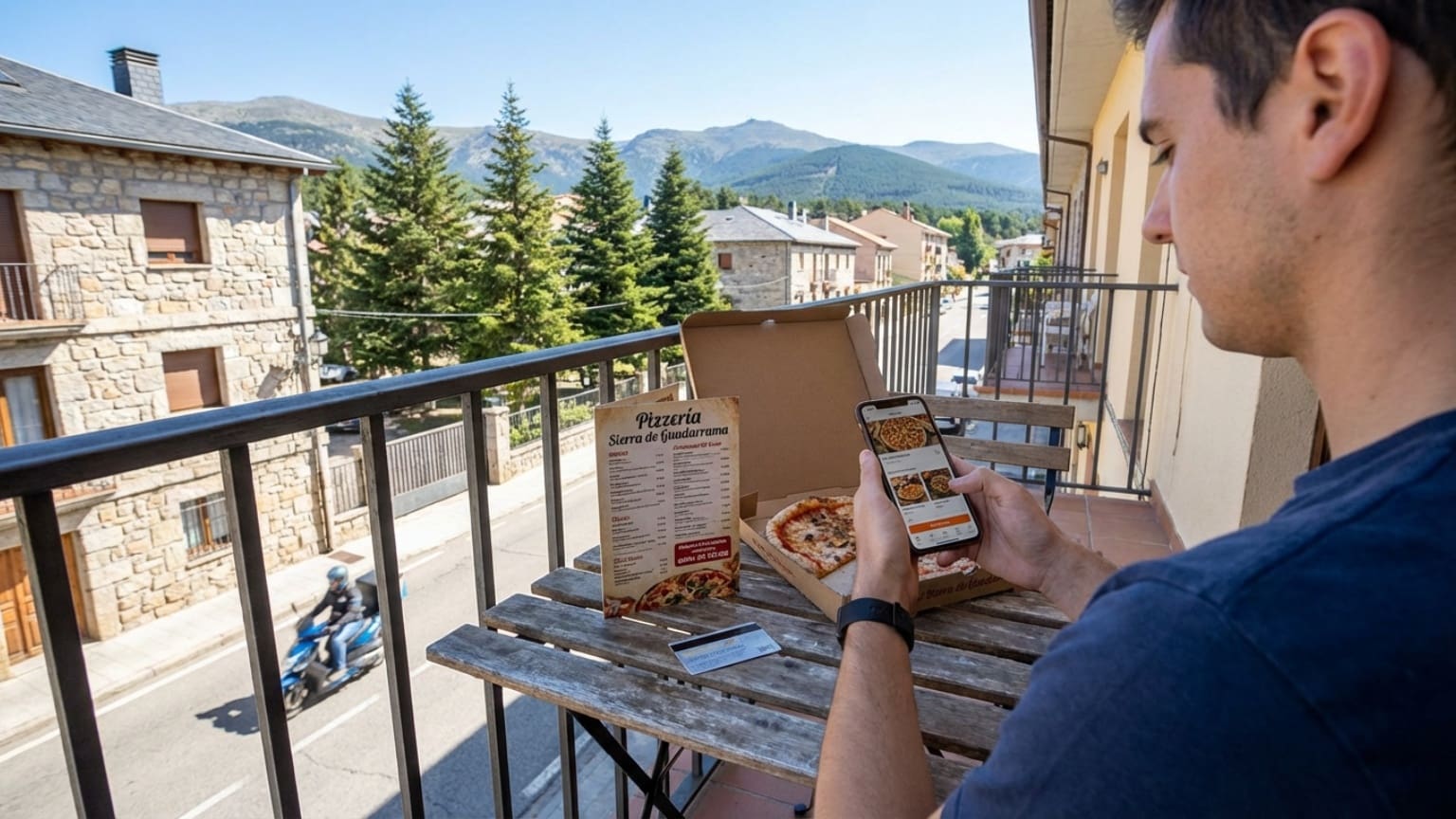 ¿Cómo es el proceso para pedir pizza en Guadarrama?