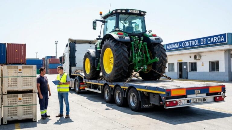¿Cómo se organiza el envío de maquinaria agrícola a España?