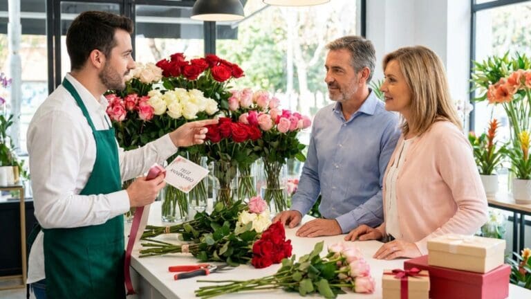 ¿Cómo elegir las rosas perfectas para un aniversario?