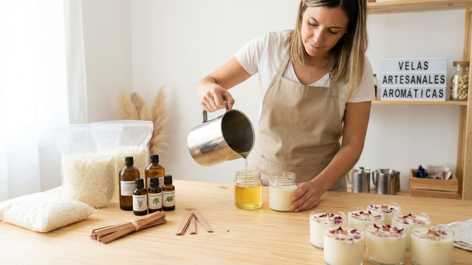 ¿Qué son las velas artesanales aromáticas y cómo se distinguen?