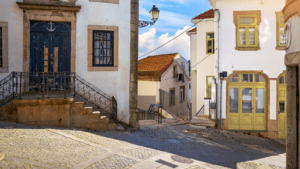 Grupo de turistas disfrutando de visitas guiadas en Oporto por el centro histórico.