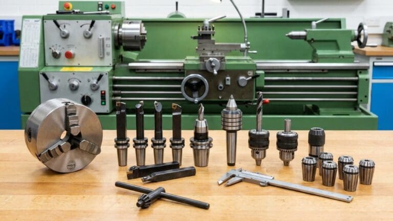 ¿Qué accesorios necesita un torno para funcionar?