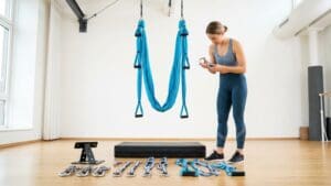 ¿Qué material es necesario para practicar aerial yoga de forma segura?