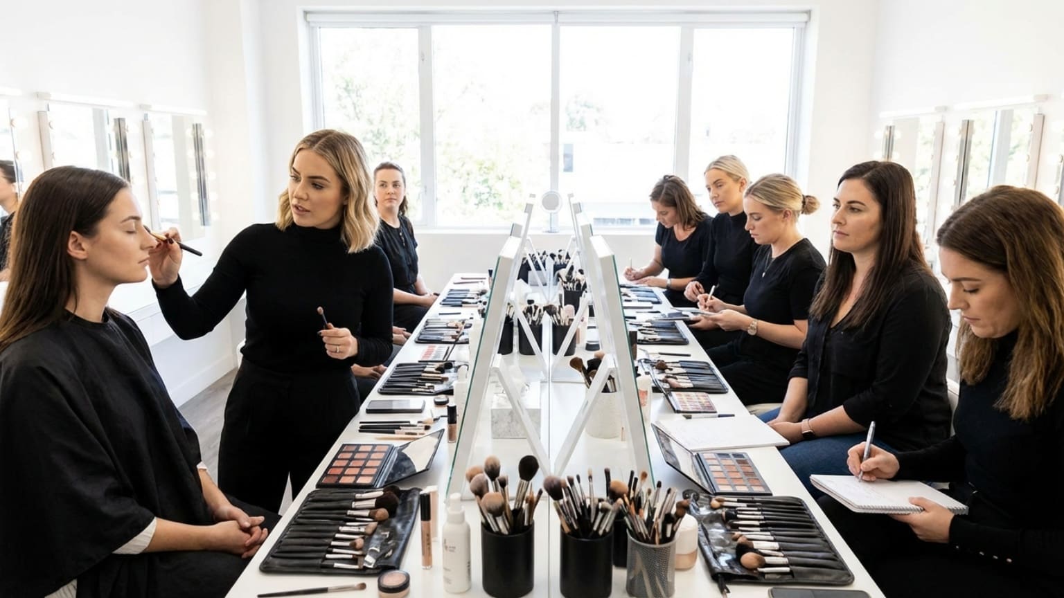 ¿Qué son los cursos de maquillaje presenciales?