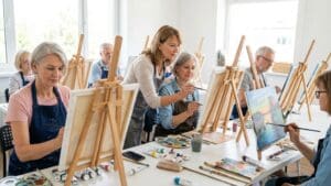 ¿Qué son los cursos de pintura para adultos?