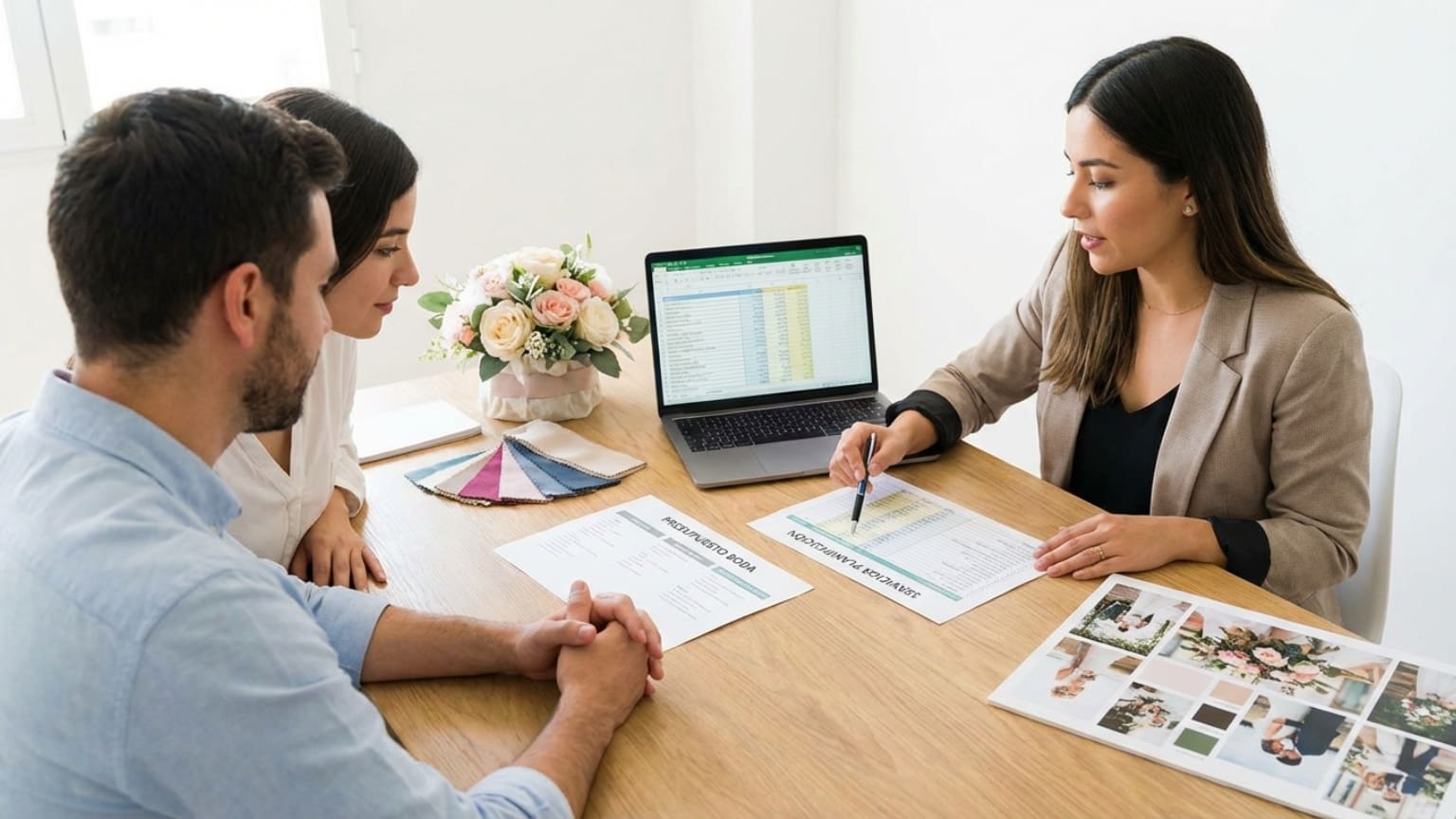 ¿Cómo se define el presupuesto de un wedding planner para una boda?