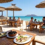 ¿Qué hace especial a un restaurante en la playa de Corralejo?