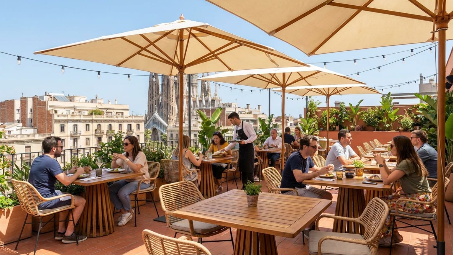 ¿Qué considerar al buscar un restaurante con terraza en Barcelona?