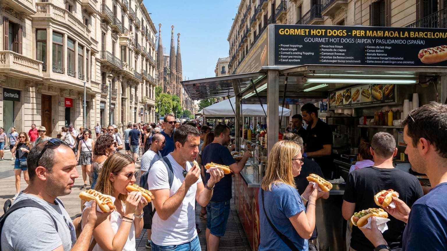 ¿Qué son los perritos calientes y por qué son tan populares en Barcelona?