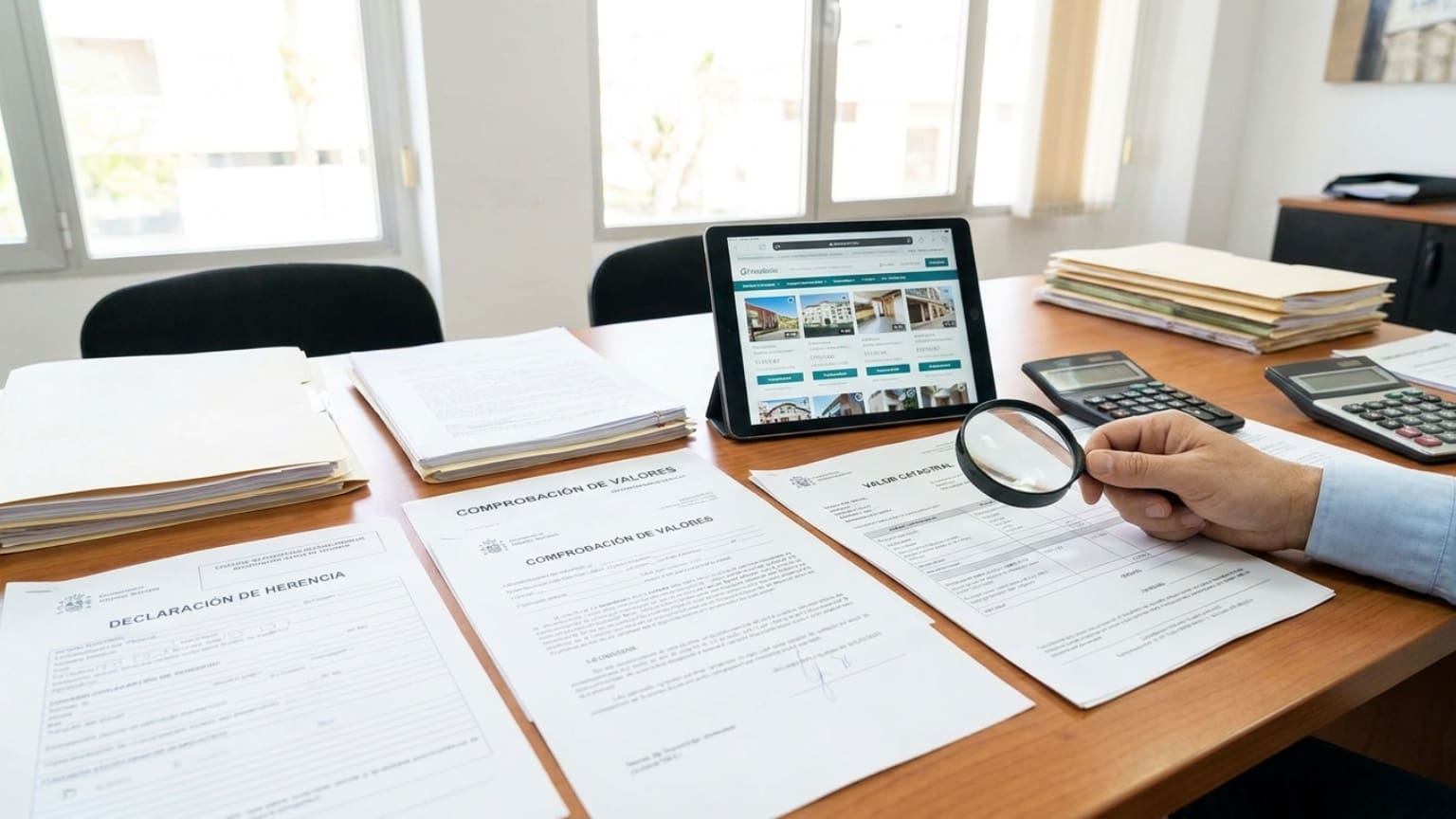¿Qué es la comprobación de valores en una herencia y cómo funciona?