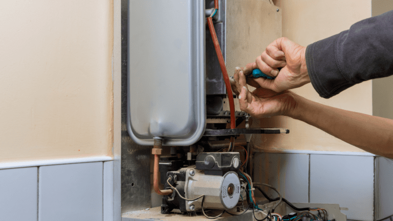 Instalación de gas natural en casa realizada por técnico profesional.