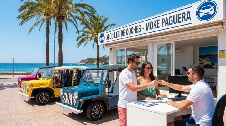 Alquiler de coche moke en Paguera para disfrutar la costa