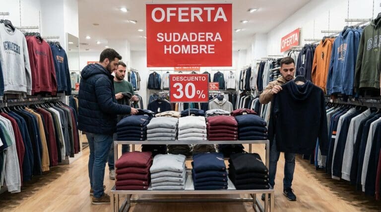 Dónde encontrar una oferta de sudadera para hombre en España