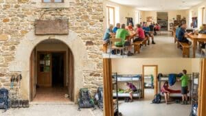 La naturaleza de un albergue para peregrinos