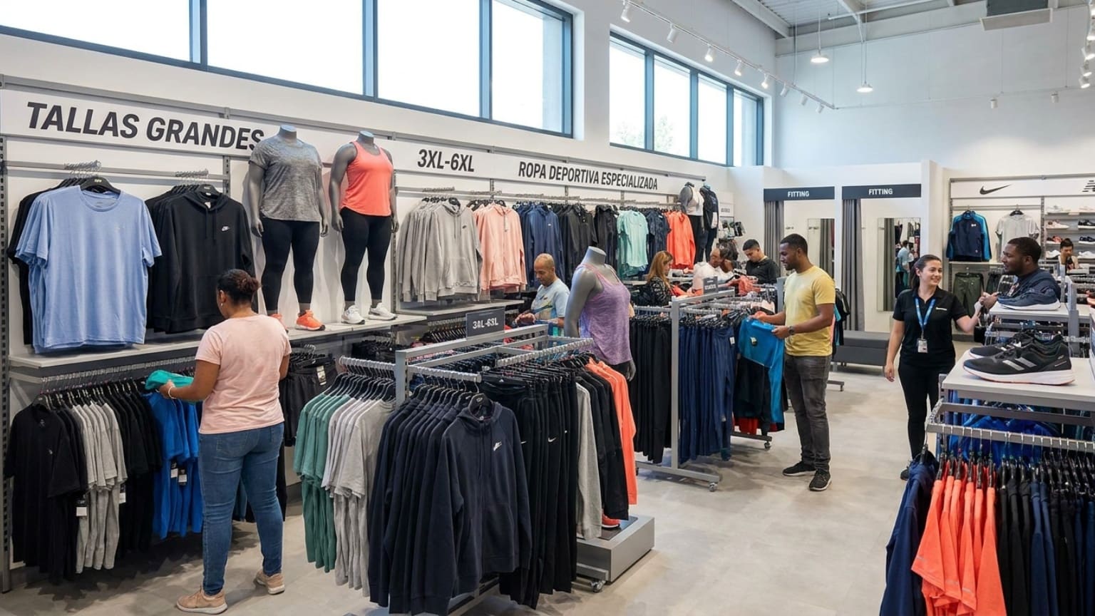 ¿Qué ofrece una tienda de deportes tallas grandes para el deportista?