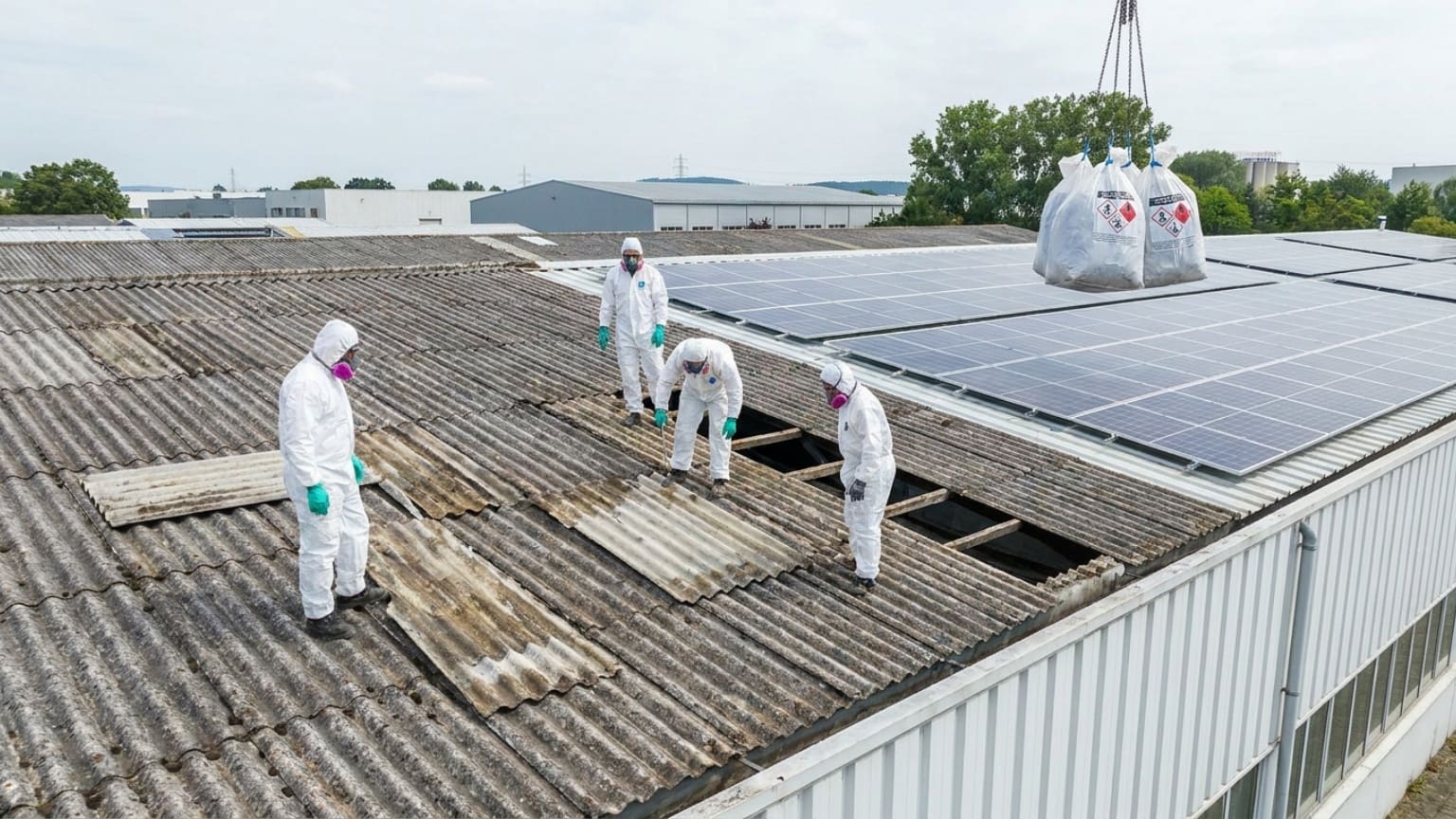 ¿Qué implica la retirada de amianto para instalar placas solares?