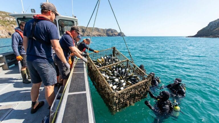 Qué es la crianza submarina de vinos