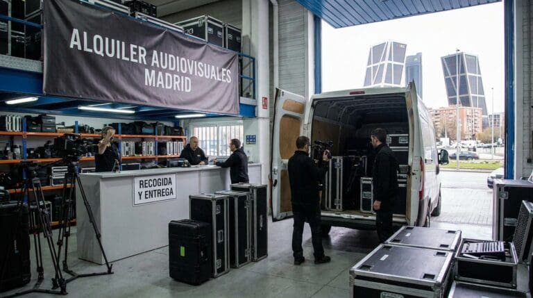 Alquiler de equipos audiovisuales y sonido en Madrid