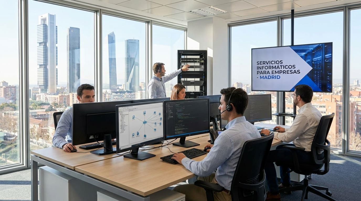Servicios informáticos para empresas en Madrid: soporte esencial.