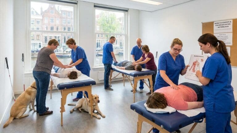 Oportunidades de carrera en masoterapia para personas con discapacidad visual