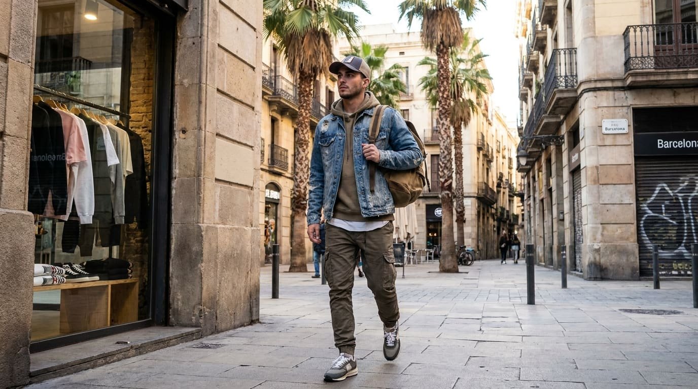 Guía para comprar ropa urbana de hombre en Barcelona